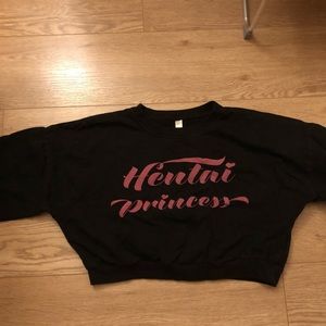 Kawaii hentai princess crop sweater